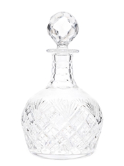 Crystal Decanter With Stopper  24cm Tall