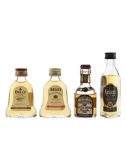 Bell's Extra Special, Chivas Regal 12 Year Old & Grant's ale Cask Reserve Bottled 1970s-1980s 4 x 5cl / 40.7%