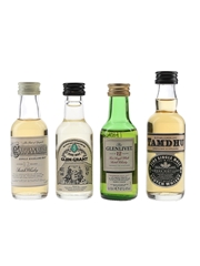 Cragganmore, Glen Grant,  Glenlivet & Tamdhu Bottled 1980s 4 x 5cl / 40%