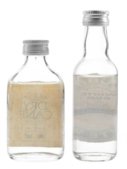 Stubbs & Dry Cane White Rum Bottled 1980s 2 x 5cl