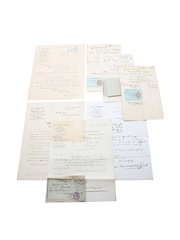 W H M Montague Correspondence & Purchase Receipt Dated 1893-1907 William Pulling & Co. 