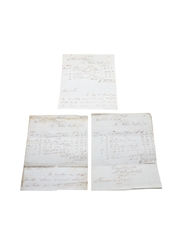 William Wright & Son Correspondence, Invoices & Purchase Receipt, Dated 1844-1857 William Pulling & Co. 