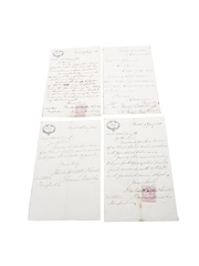 The Bristol Distilling Co. Correspondence, Invoices & Purchase Receipt  Dated 1866-1909 William Pulling & Co. 