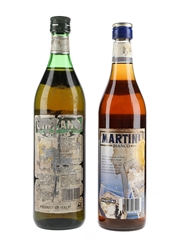 Martini Bianco & Cinzano Extra Dry Bottled 1980s 2 x 75cl / 14.7%