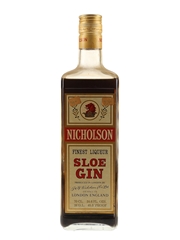 Nicholson Sloe Gin Bottled 1980s 70cl / 45.5%