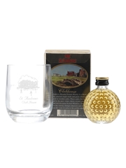 Old St Andrews Clubhouse Golf Ball Miniature With Tumbler  5cl / 40%