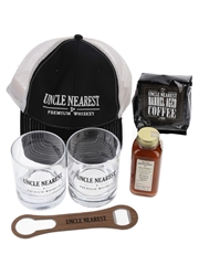 Uncle Nearest Tumblers, Barrel Aged Coffee, Haute Sauce, Trucker Cap & Bar Blade