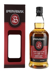 Springbank 12 Year Old Cask Strength Bottled 2018 70cl / 54.8%