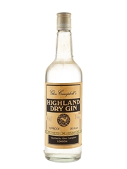 Glen Campbell's Highland Dry Gin Bottled 1980s 75.7cl / 40%