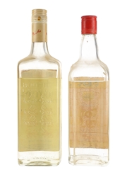 Booth's Finest Dry Gin & Cork Dry Gin Bottled 1970s 2 x 75.7cl / 40%
