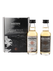 Aerstone 10 Year Old Sea Cask & Land Cask William Grant & Sons 2 x 5cl / 40%