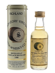 Mortlach 1988 10 Year Old Bottled 1999 - Signatory Vintage 5cl / 43%