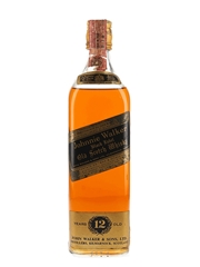 Johnnie Walker Black Label 12 Year Old Bottled 1970s - Wax & Vitale 75cl / 40%