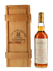 Macallan 1965 25 Year Old Anniversary Malt Bottled 1991 70cl / 43%