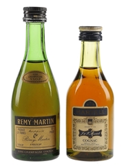 Remy Martin VSOP & Martell 3 Star Bottled 1970s-1980s 2 x 5cl / 40%