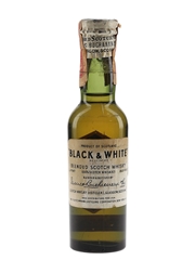 Buchanan's Black & White Spring Cap Bottled 1940s - Fleischmann Distilling 4.7cl / 43.4%