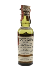 Buchanan's Black & White Spring Cap Bottled 1930s - Fleischmann Distilling 4.7cl / 43.4%