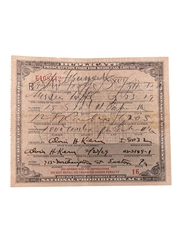 Prohibition Medicinal Liquor Prescription, Dated 1929  