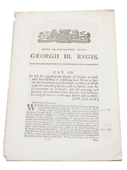 Act for Repealing The Duties Of Excise On Stills Etc. 1806