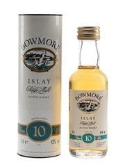 Bowmore 10 Year Old Bottled 1990s 5cl / 43%