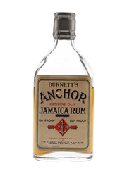Burnett's Anchor 100 Proof Rum Bottled 1960s - Sir Robert Burnett & Co. Ltd 5cl / 57%