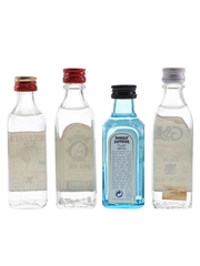 Beefeater, Bombay Dry Gin, Bombay Saphire & G&J Original Bottled 1980s & 1990s 4 x 5cl / 40%