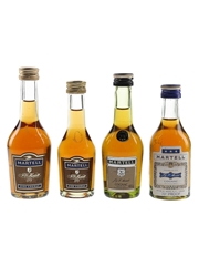 Martell 3 Star VS & Fine Cognac Bottled 1970s - 1980s 4 x 3cl-5cl / 40%