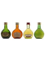 Cles Des Ducs VSOP, Janneau Grand Armagnac, Tradition & Sainsbury's VSOP Bottled 1970s - 1980s 4 x 3cl / 40%