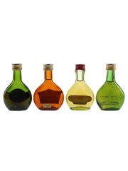Cles Des Ducs VSOP, Janneau Grand Armagnac, Tradition & Sainsbury's VSOP Bottled 1970s - 1980s 4 x 3cl / 40%