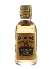 Gordon's Lemon Gin Spring Cap Bottled 1950s 5cl / 34.2%