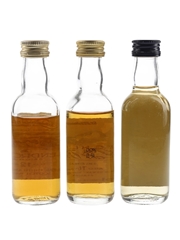 Glendronach 12 Year Old, Highland Malt Whisky 10 Year Old & Royal Lochnagar 12 Year Old Bottled 1980s-1990s 3 x 5cl / 40%