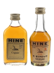 Hine 3 Star Bottled 1970s 2 x 5cl / 40%