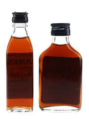 Lamb's Navy Rum Bottled 1970s & 1980s 2 x 5cl / 40%