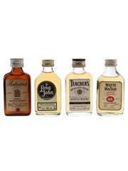 Ballantine's, Long John, Teacher's & Whyte & Mackay Bottled 1980s & 1990s 4 x 5cl / 40%
