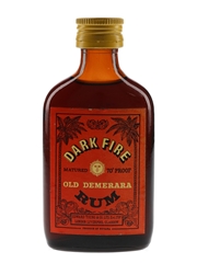 Dark Fire Old Demerara Rum Bottled 1970s 5cl / 40%