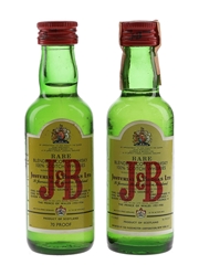 J & B Rare Bottled 1970s 2 x 4.7cl