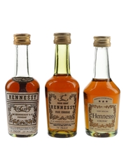 Hennessy Bras Arme & Very Special Bottled 1960s & 1970s 3 x 5cl / 40%