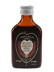 Black Heart Demerara Rum Bottled 1970s - Henry White & Co. 5cl / 40%