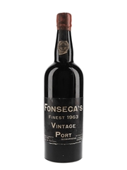 Fonseca's Finest 1963 Vintage Port Bottled 1965 75cl