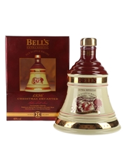 Bell's Christmas 1996 Ceramic Decanter