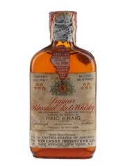 Haig & Haig Five Star 8 Year Old Spring Cap Bottled 1930s - Somerset Importers 4.7cl / 43.4%