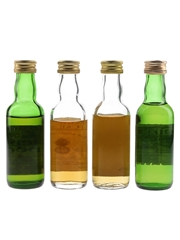 Assorted Blended Whisky Bottled 1980s 4 x 5cl  / 40%
