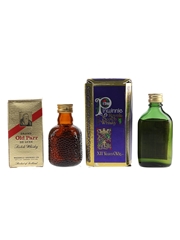 Grand Old Parr & Pinwinnie Royale Bottled 1980s 2 x 5cl
