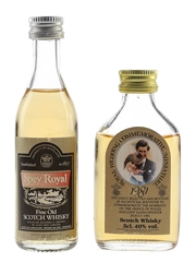 Royal Wedding 1981 & Spey Royal Bottled 1980s 2 x 5cl / 40%