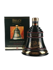 Bell's Christmas 1995 Ceramic Decanter