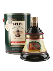 Bell's Christmas 1991 Ceramic Decanter