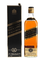 Johnnie Walker Black Label 12 Year Old Bottled 1980s 75cl / 40%