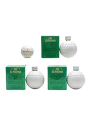 Old St Andrews & Beneagles Golf Ball Miniature Bottled 1980s 4 x 3cl-5cl