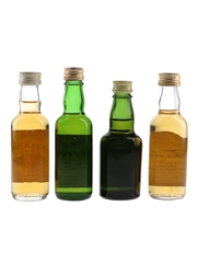 Buchanan, Cairns, Chequers & Turnberry Bottled 1970s-1980s 4 x 5cl / 40%