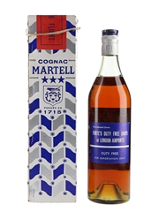 Martell 3 Star VOP Bottled 1960s - Duty Free 68cl / 40%